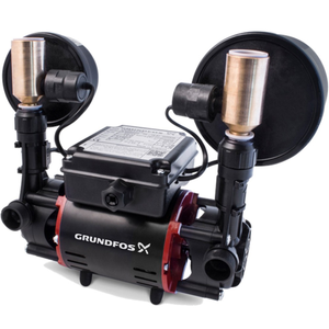 Grundfos STR2-1.5 CN Twin Impeller Universal Regenerative Shower Booster Pump (x4 Hoses Inc.)