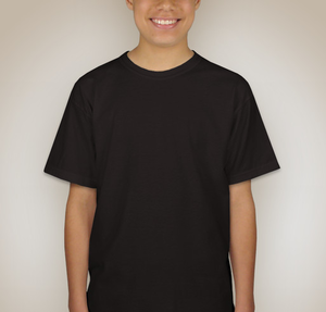 Gildan Youth 100% Cotton T-shirt - Black