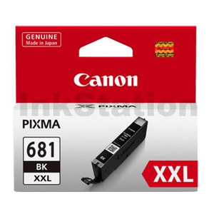 Canon CLI-681XXLBK Extra High Yield Genuine Black Inkjet Cartridge - 760 pages