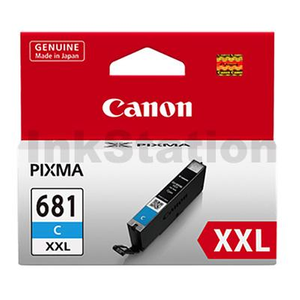 Canon CLI-681XXLC Extra High Yield Genuine Cyan Inkjet Cartridge - 760 pages
