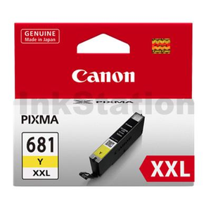 Canon CLI-681XXLY Extra High Yield Genuine Yellow Inkjet Cartridge - 760 pages