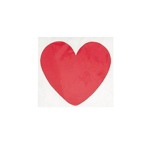 Plain Red Love Hearts Decorative Cutouts 13cm / 5 in - Pack of 10