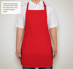 Port Authority Stain Release Full Length Apron - Red