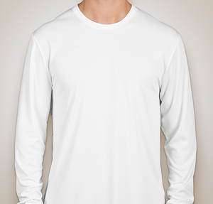 Hanes Sport Cool Dri Long Sleeve Performance T-shirt - White