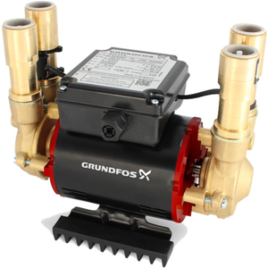 Amazon STP-3.0B (AP029) Brass Twin Impeller Heavy Duty Positive Head Shower Pump (x4 Hoses Inc.)