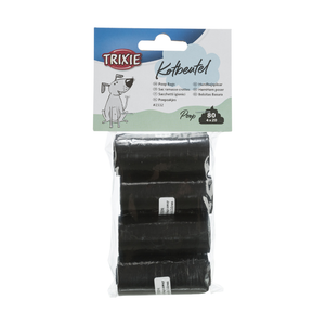 Dog Poop Bags Medium 4 Rolls Black