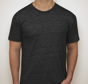 American Apparel Tri-Blend Crewneck Track T-shirt  - Tri-Black