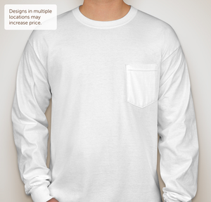Gildan Ultra Cotton Long Sleeve Pocket T-shirt - White