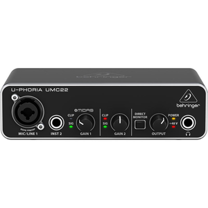 Behringer U-Phoria UMC22 2x2 USB Audio Interface (16-Bit/48kHz)