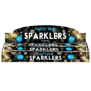 144 Hand Held Sparklers - 40cm - ( 24 Packs of 6 )