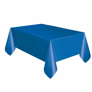Royal Blue Plastic Tablecover 274cm x 137cm