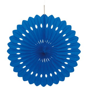 Blue Hanging Decorative Honeycomb Fan 40cm