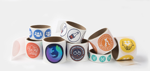 Circle roll labels - Quantity 50