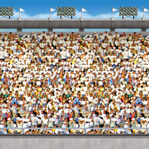 Upper Deck Stadium Backdrop Scene Setter Room Roll