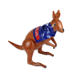 Inflatable Kangaroo with Australia Flag Cape 65cm