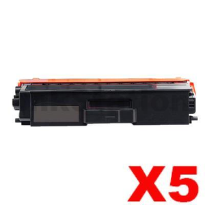 5 x Compatible Brother TN-443BK Black Toner Cartridge - 4,500 pages