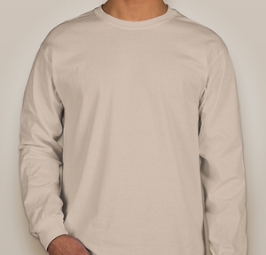 Gildan Ultra Cotton Long Sleeve T-shirt - Sand