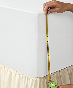 King Cream 16" Extra Deep Fitted Sheet Polycotton Easy Care