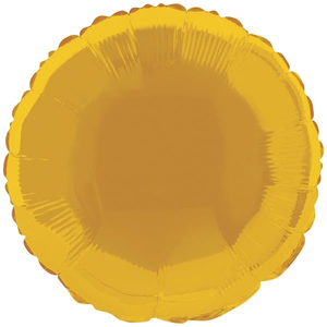 Soft Gold Round Foil Helium Balloon 46cm / 18 in