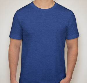 Bella + Canvas Jersey T-shirt - Heather True Royal