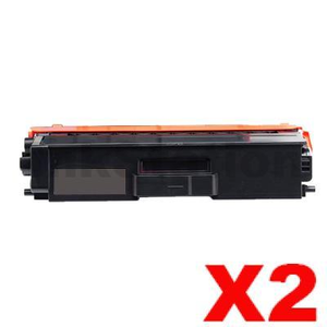 2 x Compatible Brother TN-443BK Black Toner Cartridge - 4,500 pages