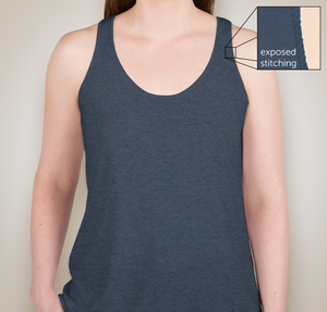Next Level Women's Tri-Blend Racerback Tank - Indigo