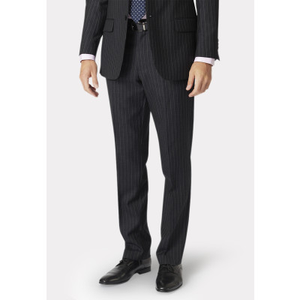 Regular Fit Epsom Grey Pinstripe Wool Suit Trousers