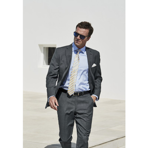 Regular Fit Dawlish Charcoal Birdseye Wool Suit Jacket
