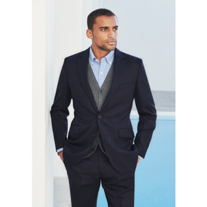 Regular Fit Dawlish Navy Birdseye Wool Suit Jacket