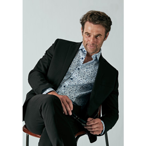 Tailored Fit Avalino Black Suit Jacket