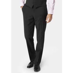 Tailored Fit Avalino Charcoal Pinstripe Suit Trousers