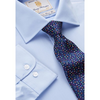 Regular Fit Single Cuff Blue Poplin Cotton Shirt