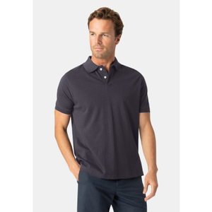 Milford Navy Pure Cotton Pique Polo Shirt