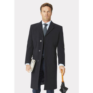 Bond Grey Wool Cashmere Overcoat
