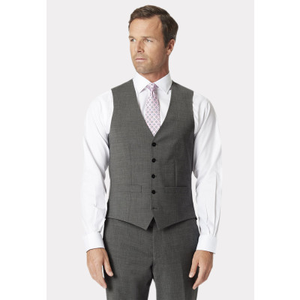 Tailored Fit Avalino Grey Waistcoat