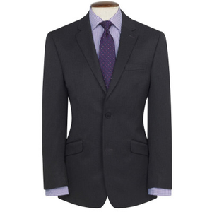 Tailored Fit Zeus Charcoal Washable Suit Jacket