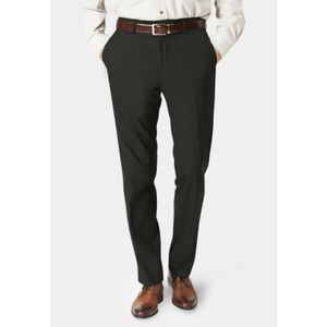 Tailored Fit Apollo Black Machine Washable Suit Trousers