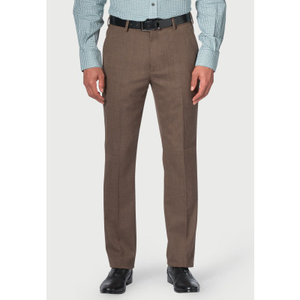 Regular Fit Olney Caramel Flannel Trouser