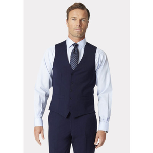 Tailored Fit Avalino Mid Blue Waistcoat