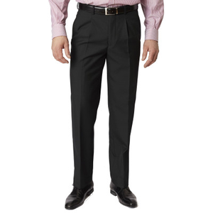 Regular Fit Black Branmarket Wool Blend Trouser
