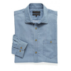 Tailored Fit Light Blue Chambray Cotton Shirt