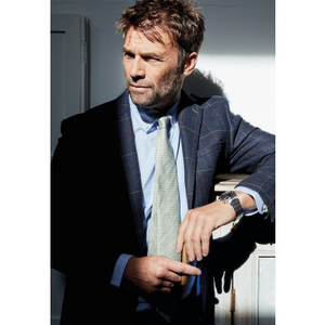 Tailored Fit Magnum Navy Check Wool Jacket