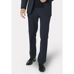 Tailored Fit Phene Navy Pin Dot Suit Trousers