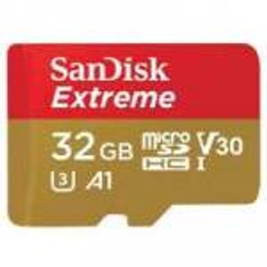SanDisk 32GB Extreme microSDXC UHS-I Memory Card with SD Adapter (p/n SDSQXAF-032G-GN6MA)