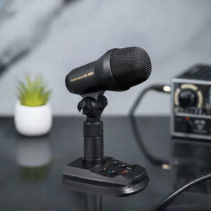 Yaesu M-100 dual element microphone is designed to provide high-quality audio for amateur radio operators.