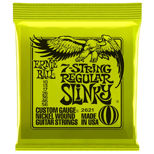 Ernie Ball 7-String Regular Slinky Nickel Wound Electric Guitar Strings - (10-56)