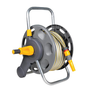 Hozelock Assembled 2 in 1 Hose Reel with 25m Hose - 2431