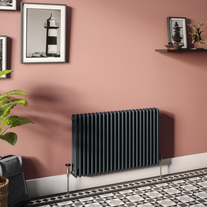 Keswick 600 x 1010mm Cast Iron Style Traditional 3 Column Anthracite Radiator