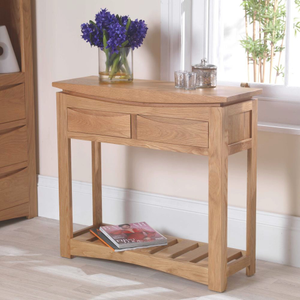 Crescent Solid Oak Console Table reviews - Made With Oak - Trustpilot