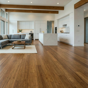Solid Carbonised Strand Woven 135mm Uniclic® BONA Coated Bamboo Flooring 1.5m²